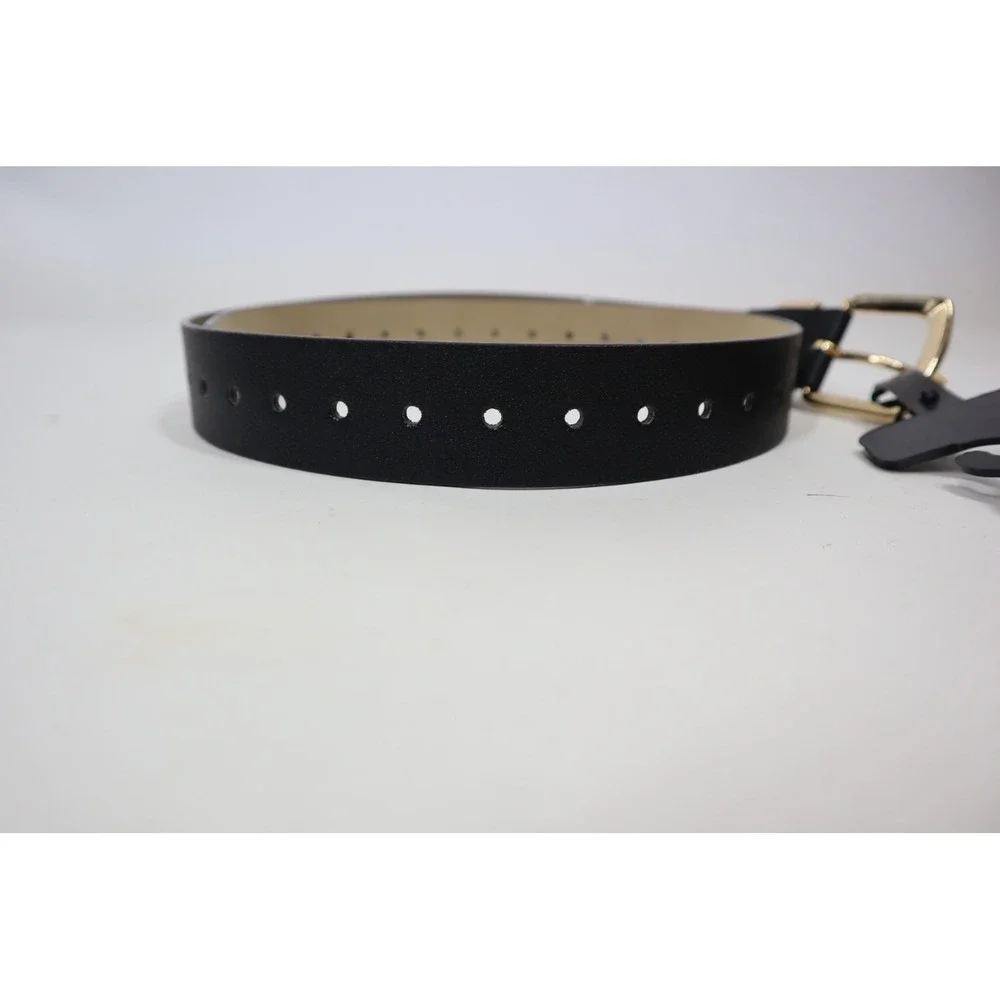 Steve Madden Women's‎ Cap Loop Detail Pant Belt - Black - Size L